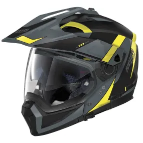 Nolan N70-2 X Skyfall Helmet - Slate Grey/Yellow