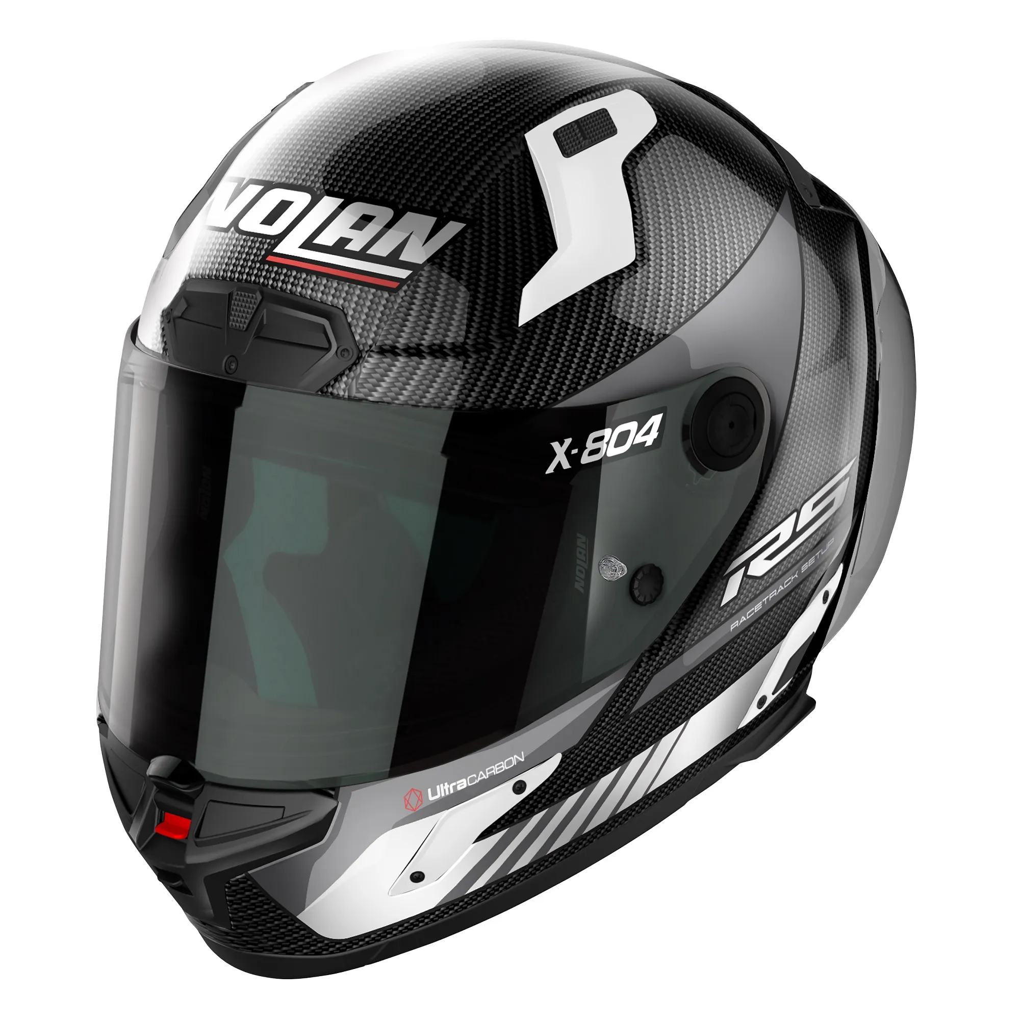 Nolan X-804 RS UC Hot Lap Helmet - White