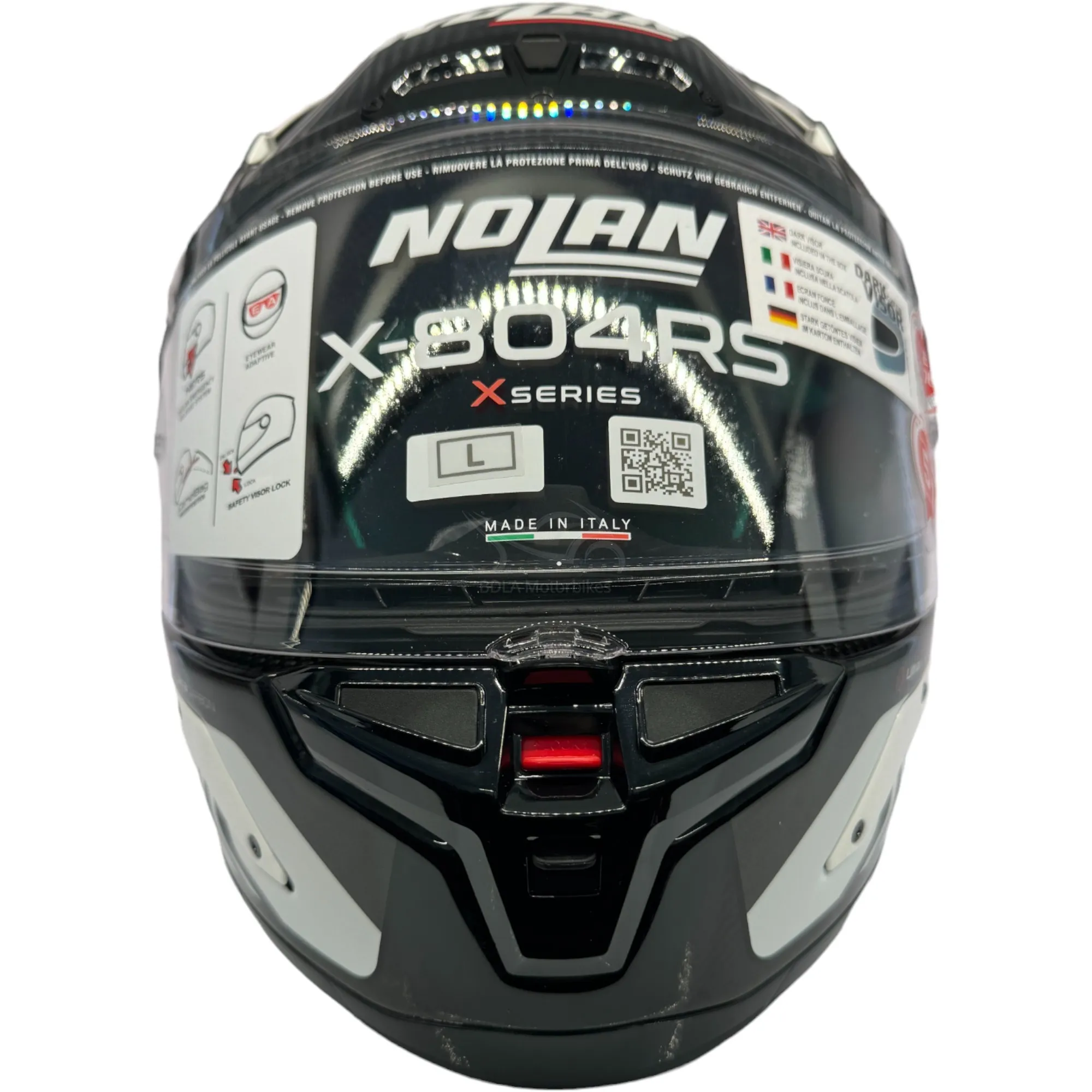 Nolan X-804 RS UC Hot Lap Helmet - White