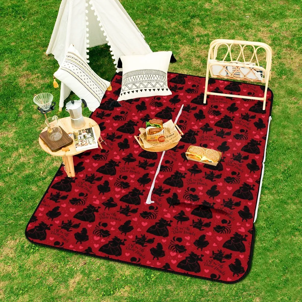 Off With Their Heads Zipper Picnic Mat