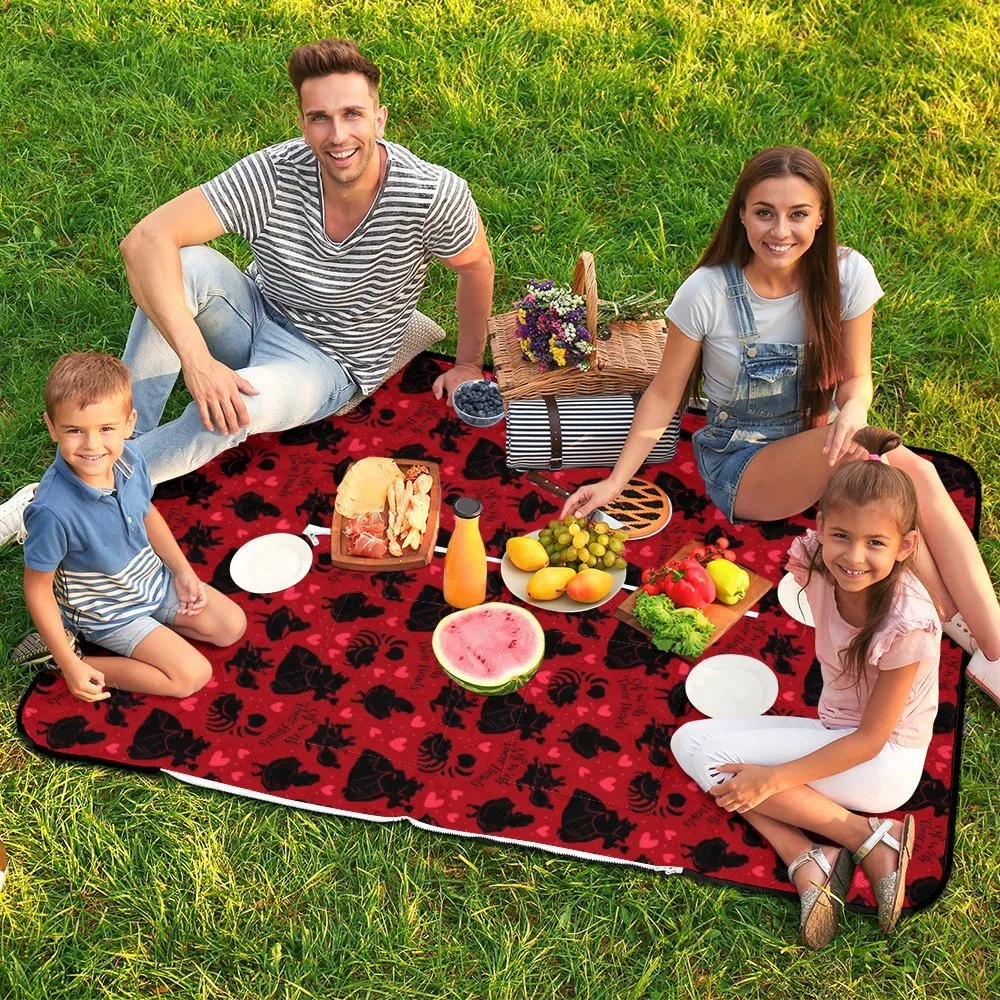 Off With Their Heads Zipper Picnic Mat