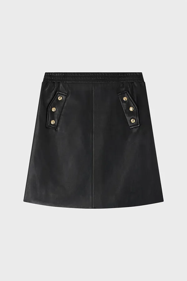 PabloYSSAMBRE SHORT LEATHER SKIRT