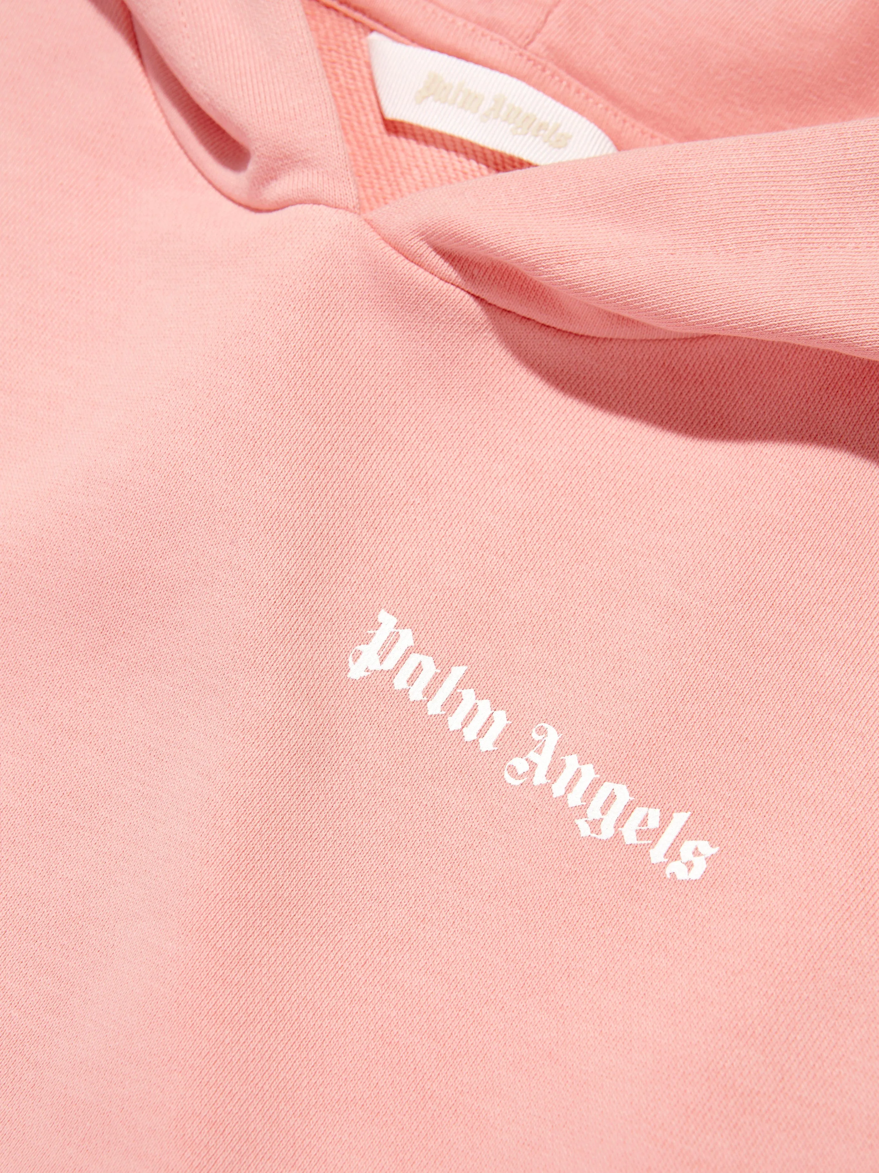 Palm Angels Girls Classic Overlogo Hoodie in Pink