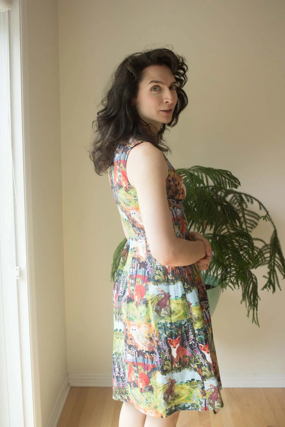 Peafowl Dress - Hedgerow