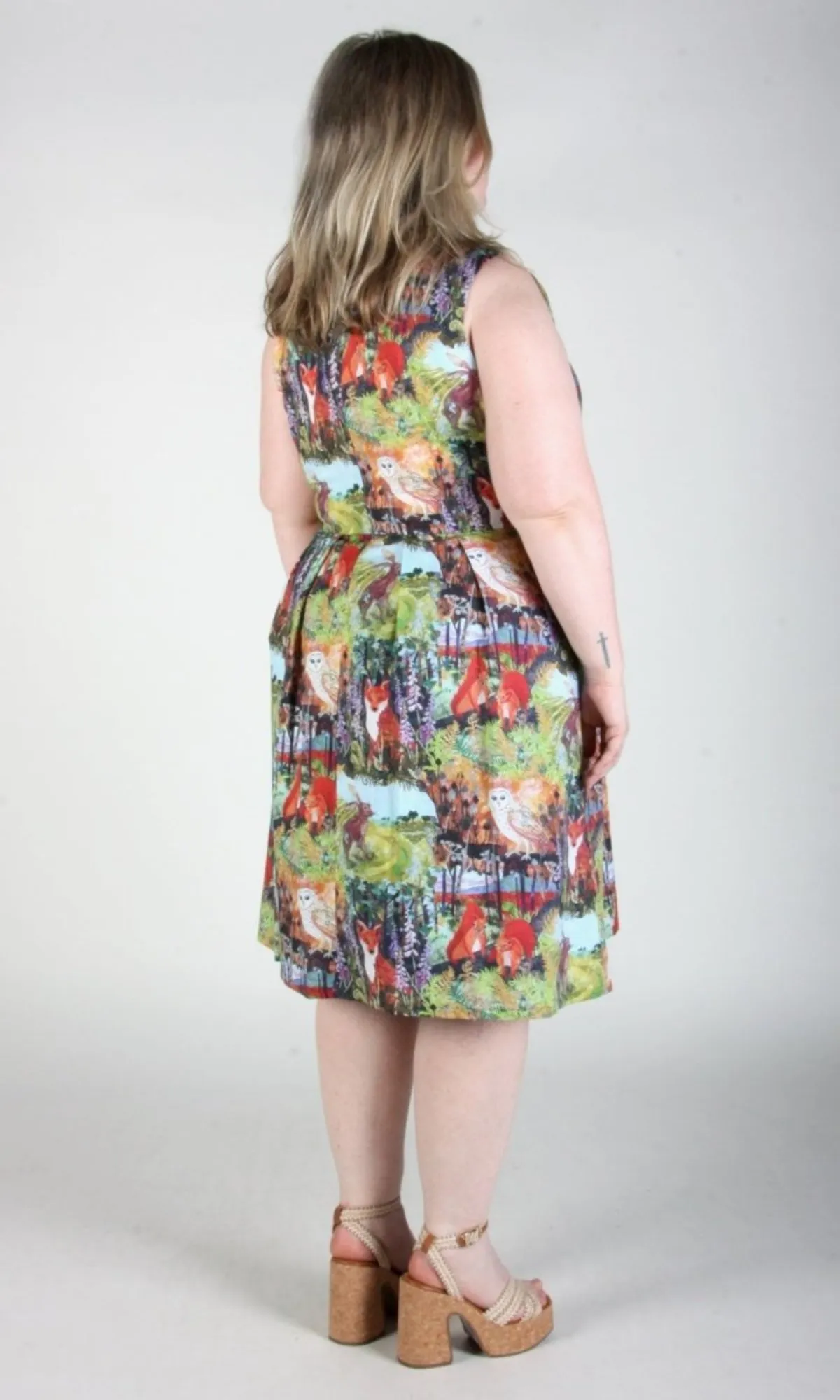 Peafowl Dress - Hedgerow