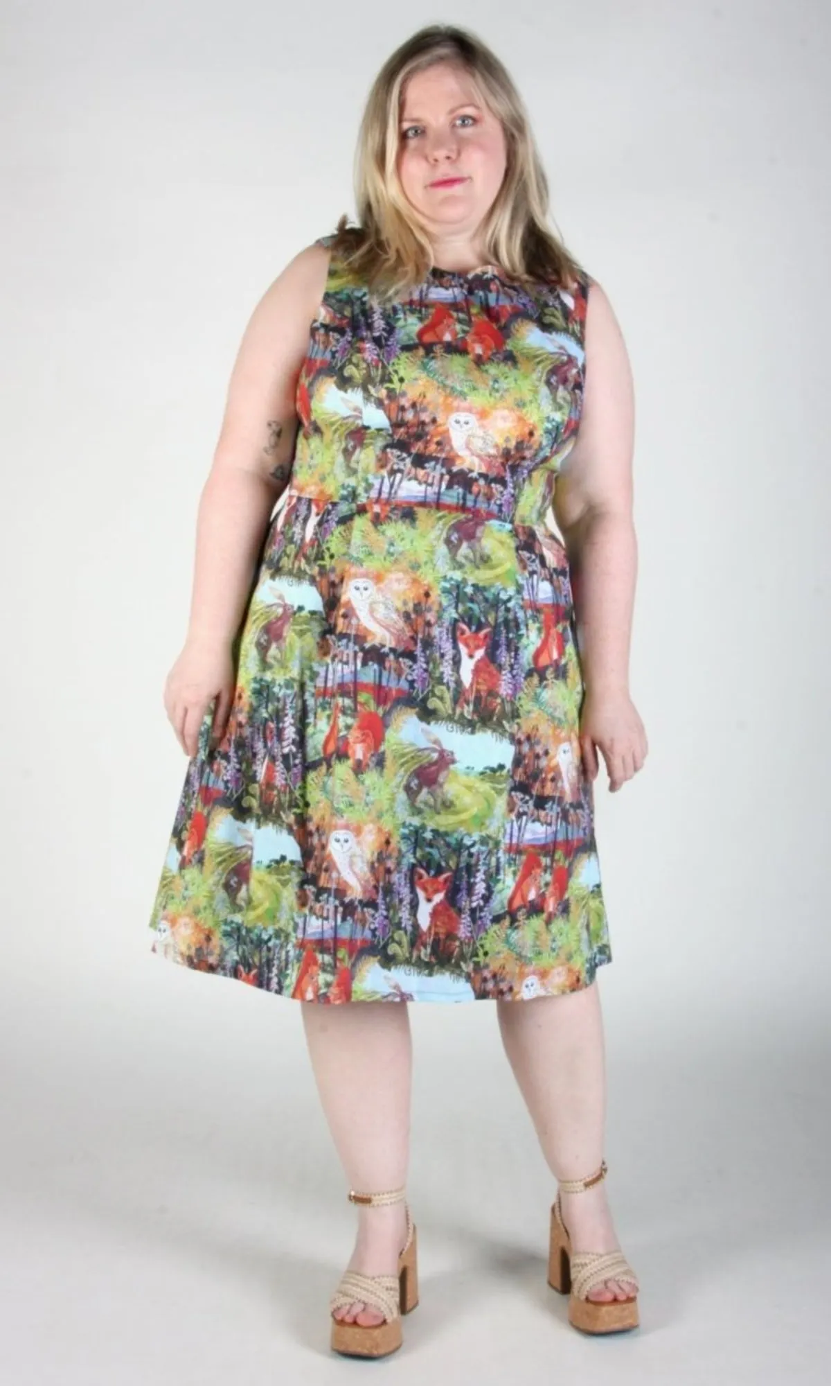 Peafowl Dress - Hedgerow