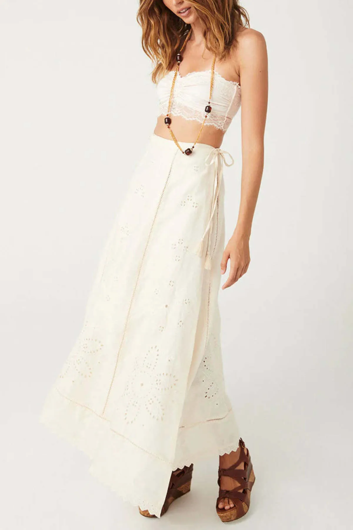 Pheiffer Wrap Skirt - Antique Creme