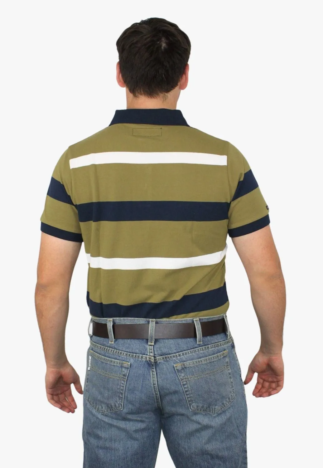 Pilbara Mens Striped Polo