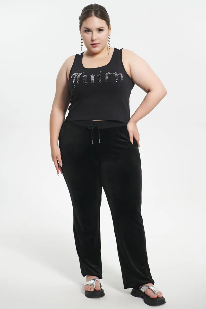 Plus-Size Ombre Bling Tank Top