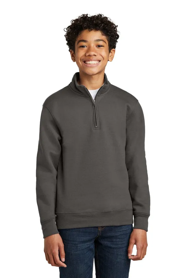 Port & Company PC78YQ: Youth Core Fleece 1/4-Zip Pullover Sweatshirt