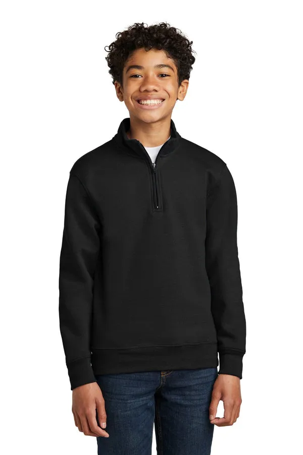 Port & Company PC78YQ: Youth Core Fleece 1/4-Zip Pullover Sweatshirt