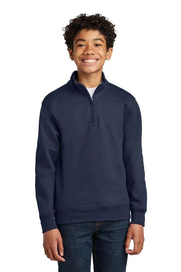 Port & Company PC78YQ: Youth Core Fleece 1/4-Zip Pullover Sweatshirt