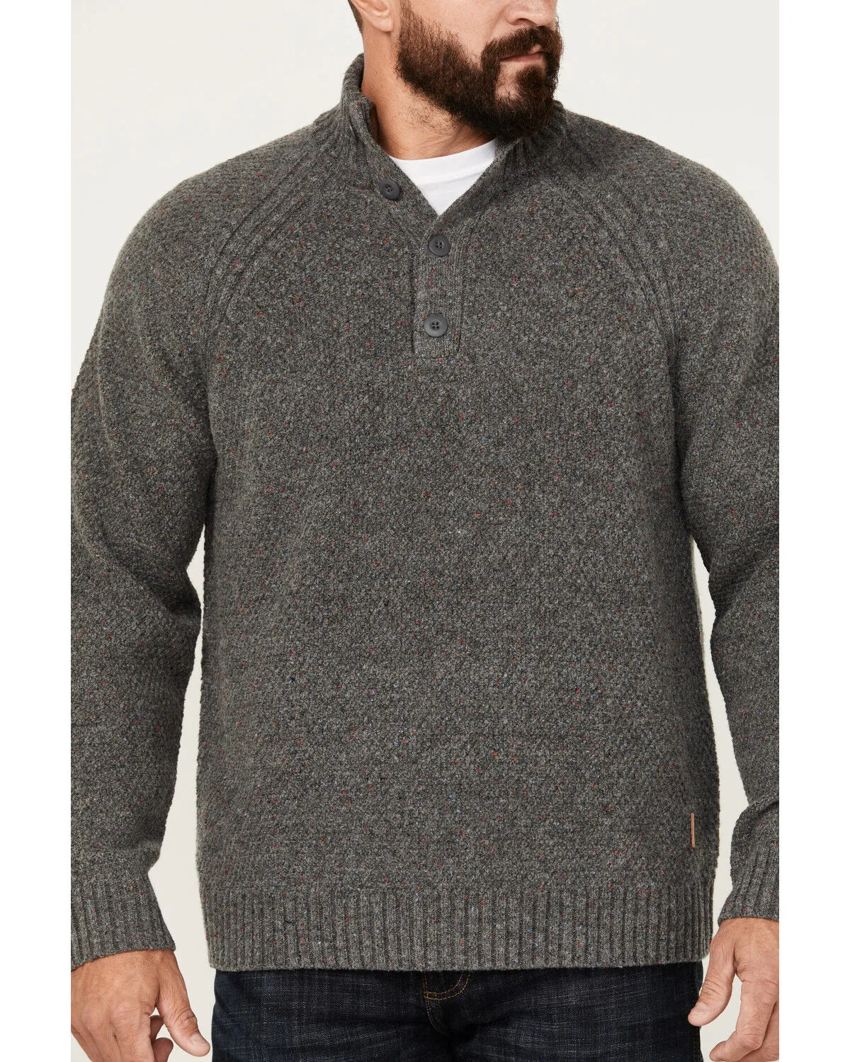 Product Name:  Brothers and Sons Men's Merino Donegal Button Pullover