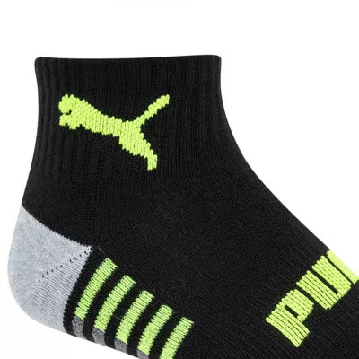 PUMA 6 Pair Quarter Ankle Socks Mens