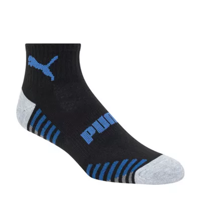 PUMA 6 Pair Quarter Ankle Socks Mens