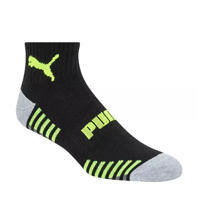 PUMA 6 Pair Quarter Ankle Socks Mens