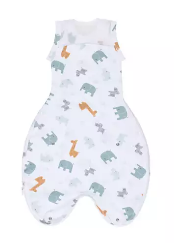 Purflo Swaddle to Sleep Baby Sleeping Bag 2.5 Tog 0 - 4 Months - Animal Safari | Grattan