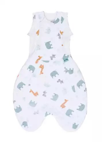 Purflo Swaddle to Sleep Baby Sleeping Bag 2.5 Tog 0 - 4 Months - Animal Safari | Grattan