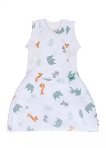 Purflo Swaddle to Sleep Baby Sleeping Bag 2.5 Tog 0 - 4 Months - Animal Safari | Grattan