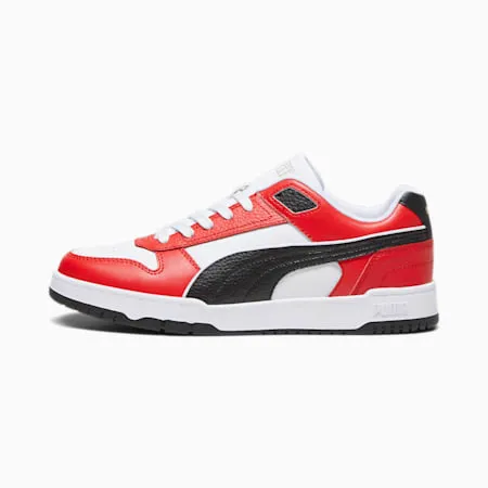 RBD Game Low Sneakers | PUMA White-PUMA Black-For All Time Red-PUMA Gold | PUMA Shop All Puma | PUMA 