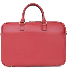 Red cowhide leather bag 464764