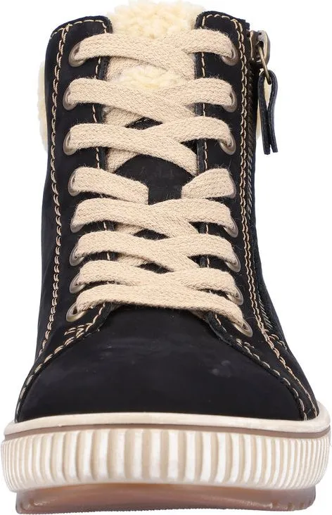 Remonte Black Lace Up Boot