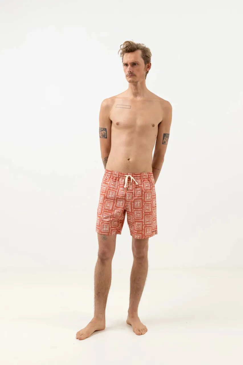 RHYTHM STAMP BEACH SHORT