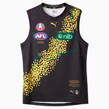 Richmond Football Club 2024 Replica ANZAC Day Guernsey - Youth 8-16 years | Puma Black-Vibrant Yellow-RFC | PUMA All Football Pr