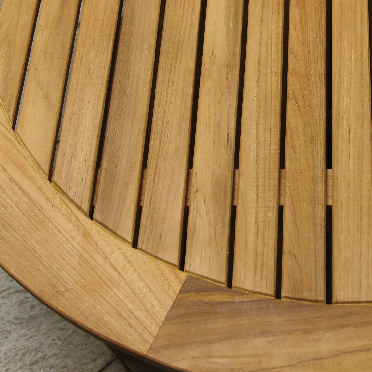 Richmond Teak Wood Outdoor Round Coffee Table