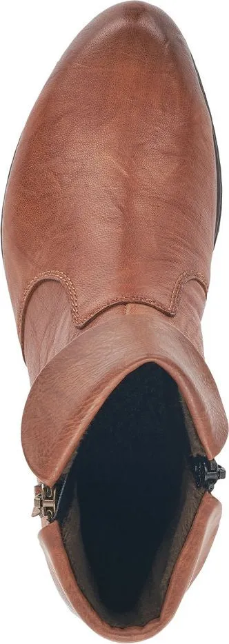 Rieker Tan Side Zip Boot