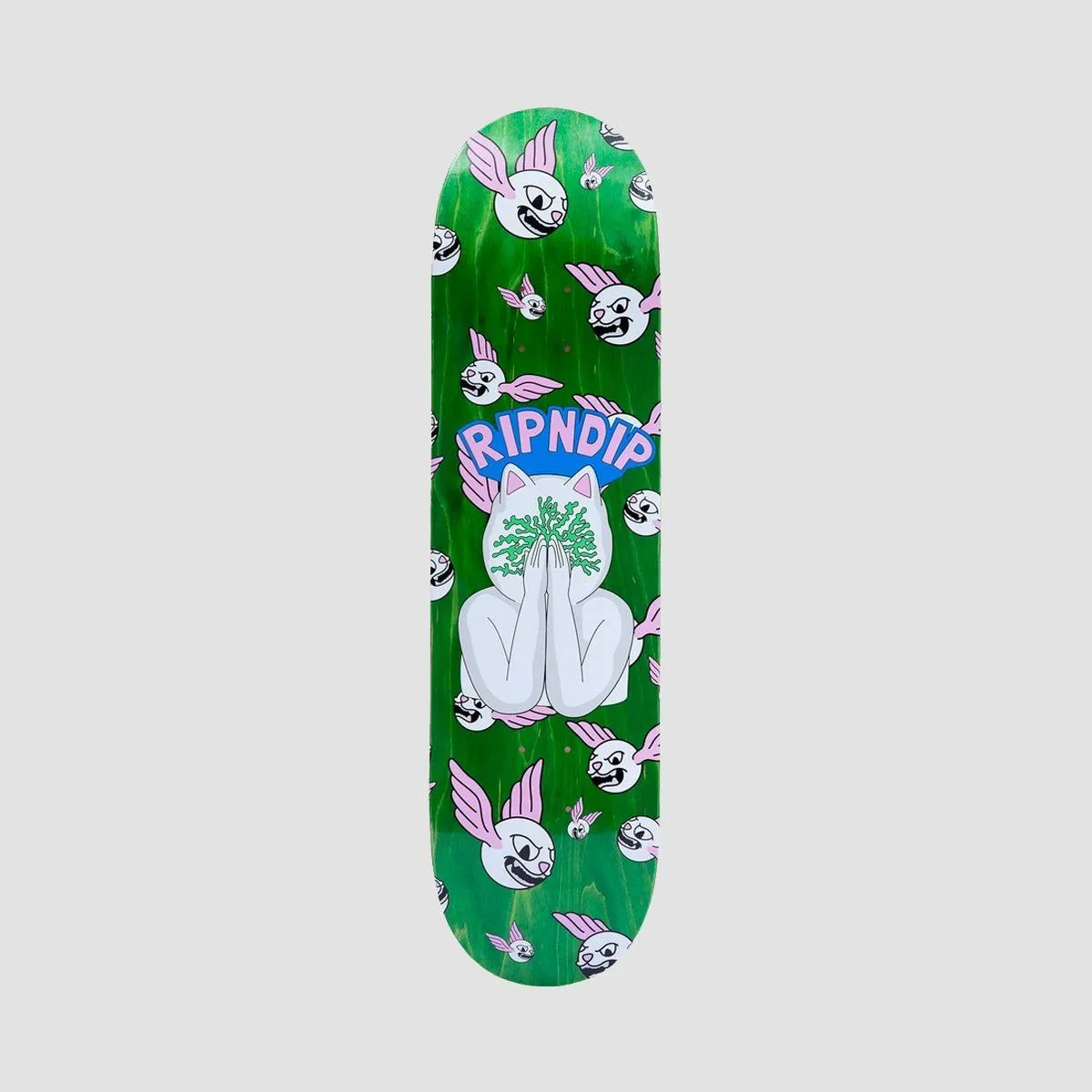 Ripndip Overthinking Skateboard Deck Green - 8