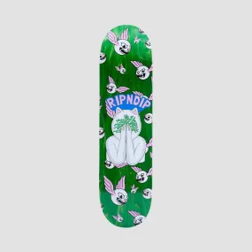 Ripndip Overthinking Skateboard Deck Green - 8