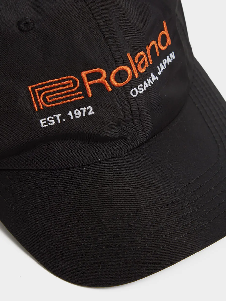 Roland Nylon Cap, Black