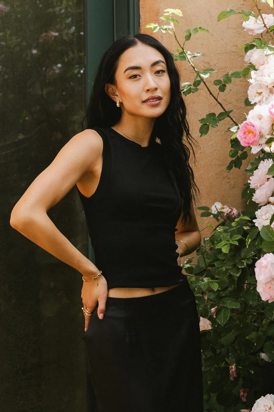 Ruby Tank in Black - FINAL SALE