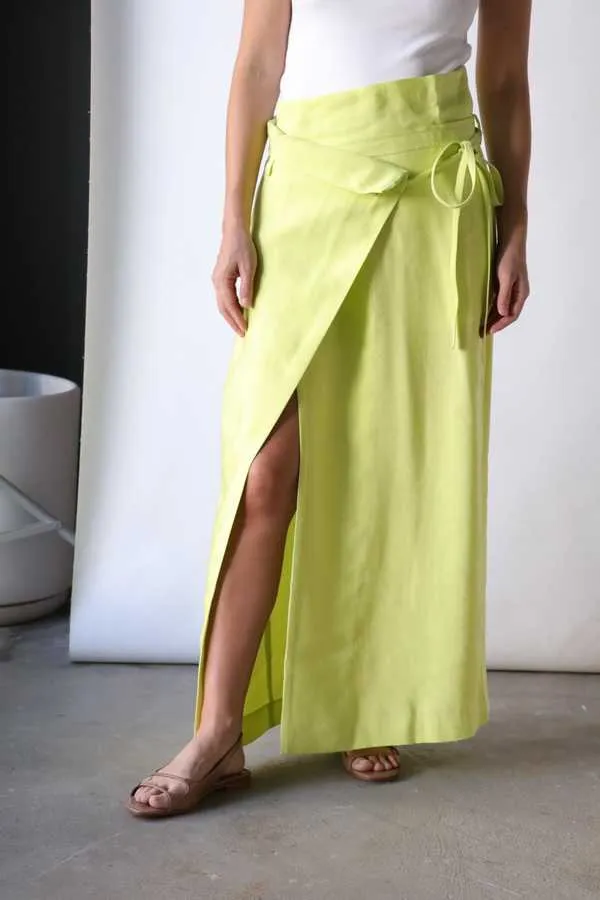 Sabieta Wrap Skirt - Lime