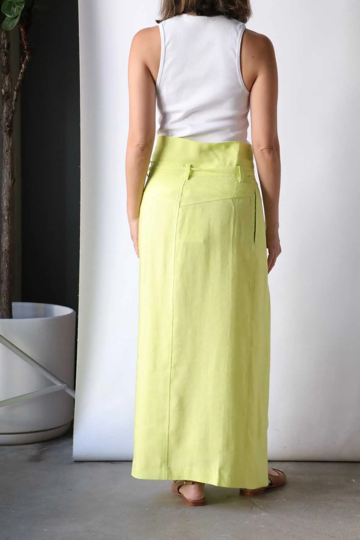 Sabieta Wrap Skirt - Lime