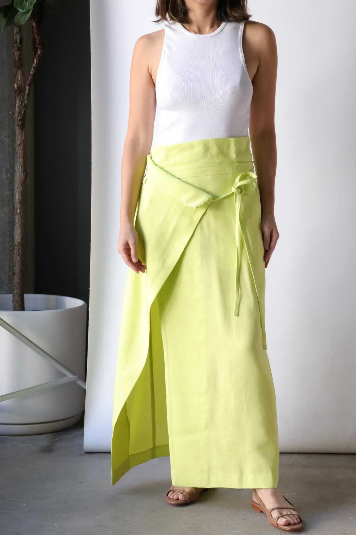 Sabieta Wrap Skirt - Lime