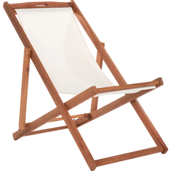 Safavieh Set of 2 Loren Foldable Sling Chair, Natural