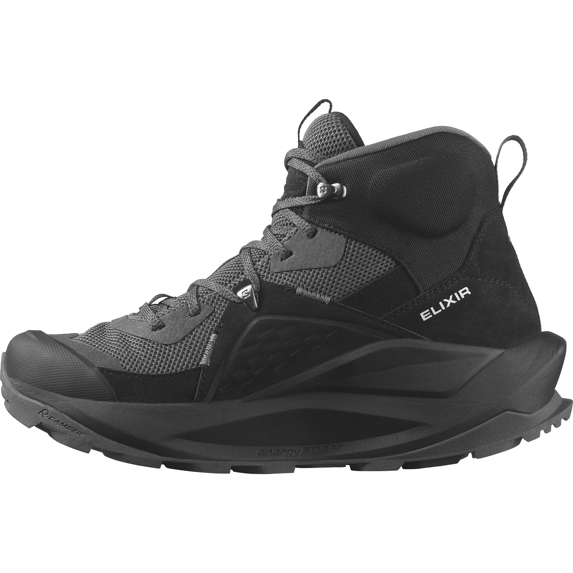 Salomon Men's Elixir Mid GORE-TEX Black/Magnet/Quiet Shade | Buy Salomon Men's Elixir Mid GORE-TEX Black/Magnet/Quiet 