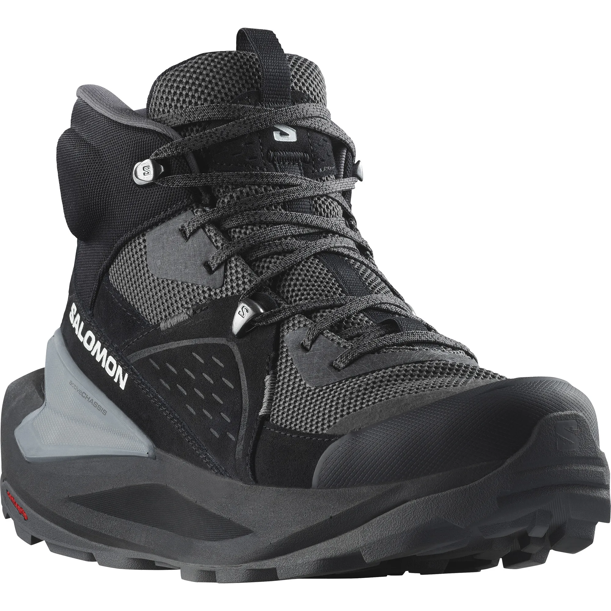 Salomon Men's Elixir Mid GORE-TEX Black/Magnet/Quiet Shade | Buy Salomon Men's Elixir Mid GORE-TEX Black/Magnet/Quiet 