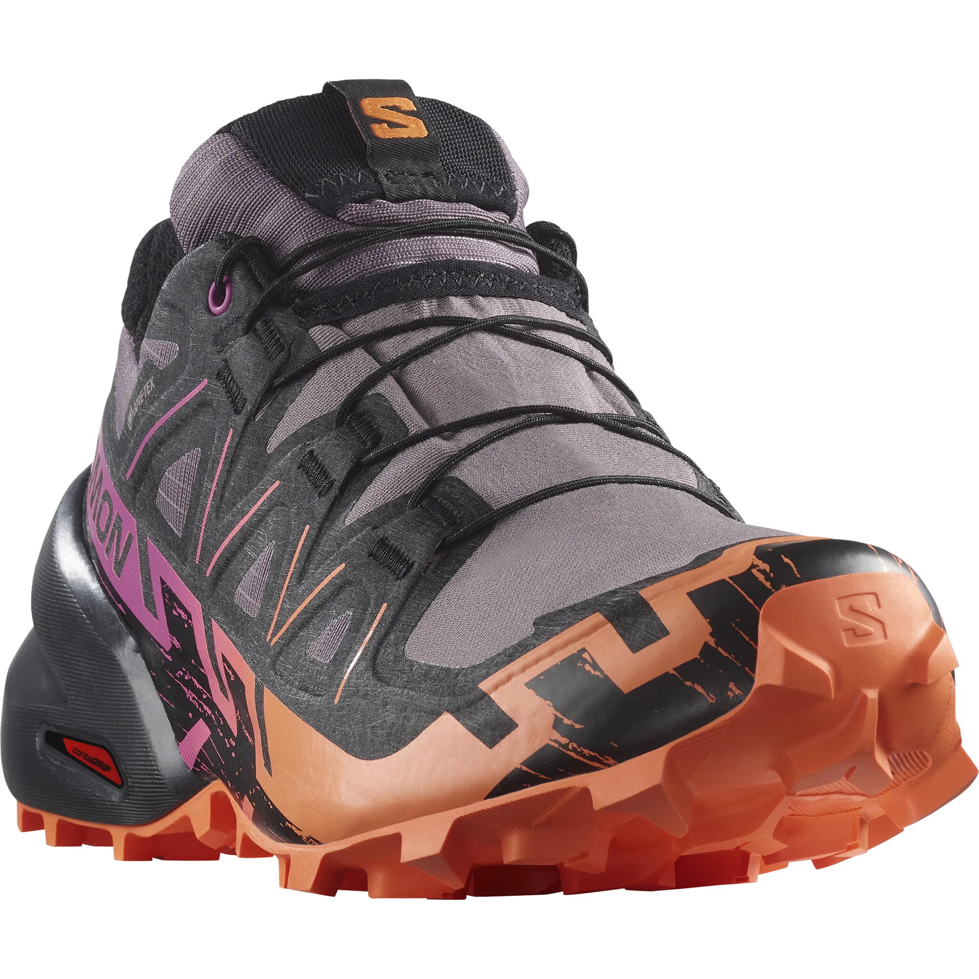 Salomon Women's Speedcross 6 GORE-TEX Moonscape/Black/Bird Of Paradise | Buy Salomon Women's Speedcross 6 GORE-TEX Moo