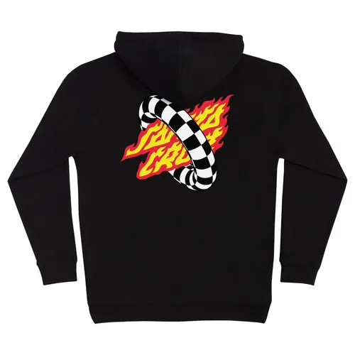 Santa Cruz Skateboard Sweatshirts Goal Flame Pullover Black