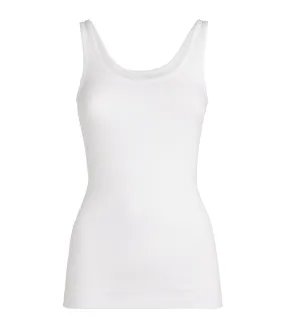 Scoop Neck Tank in White