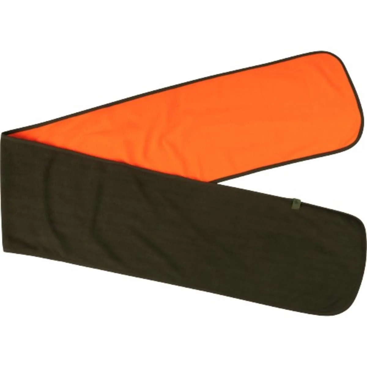 Seeland Reversible fleece scarf Pine green/Hi-Vis orange