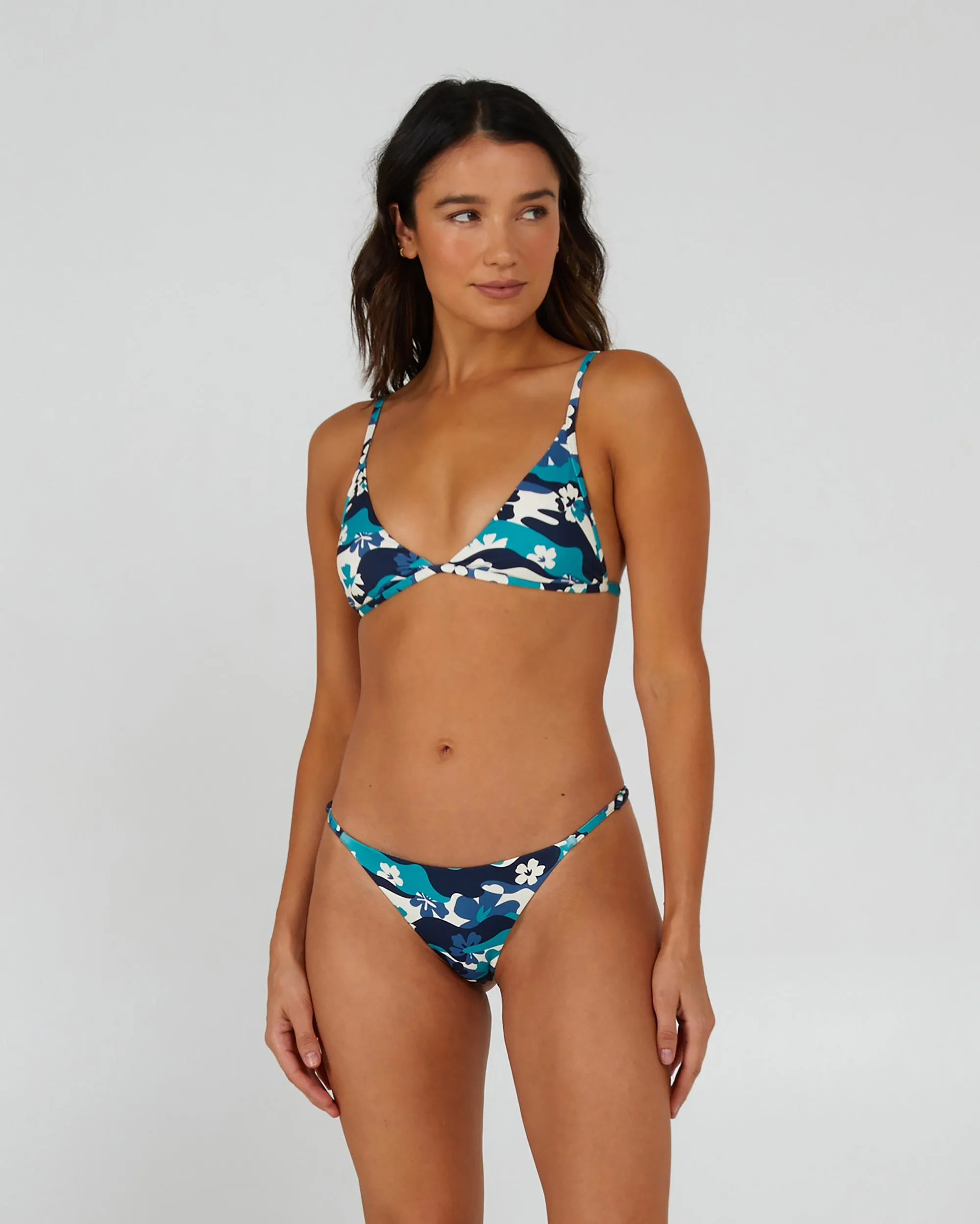 Shorebreak Sea Green Side String Bikini Bottom