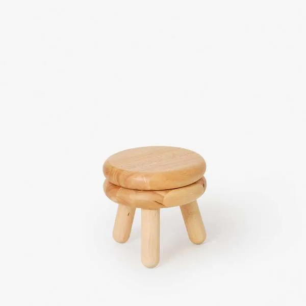 Short Pluma Stool - Natural