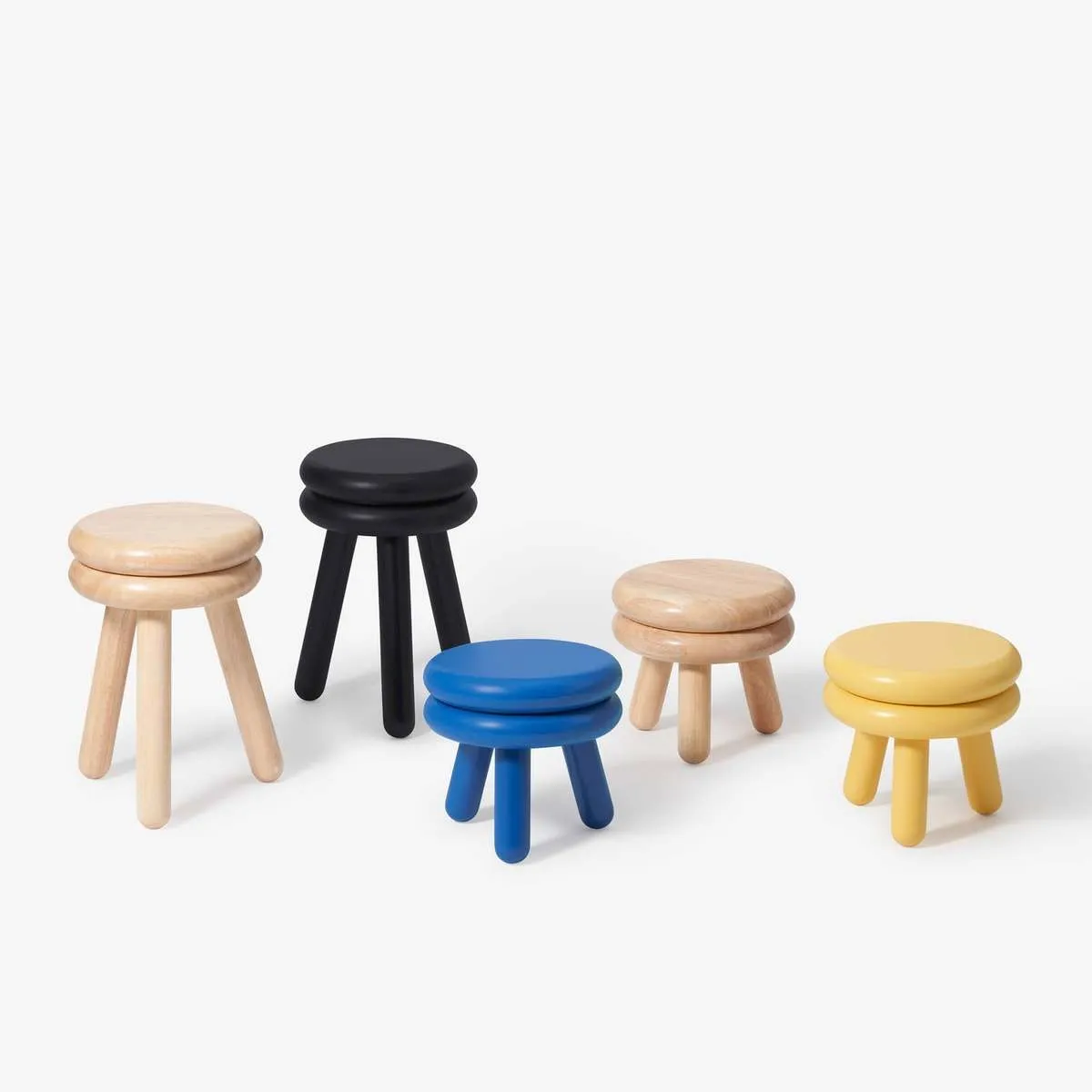 Short Pluma Stool - Natural