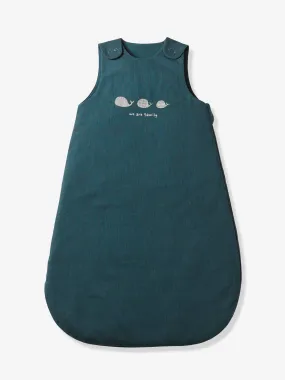 Sleeveless Summer Special Baby Sleeping Bag, Navy Sea - indigo