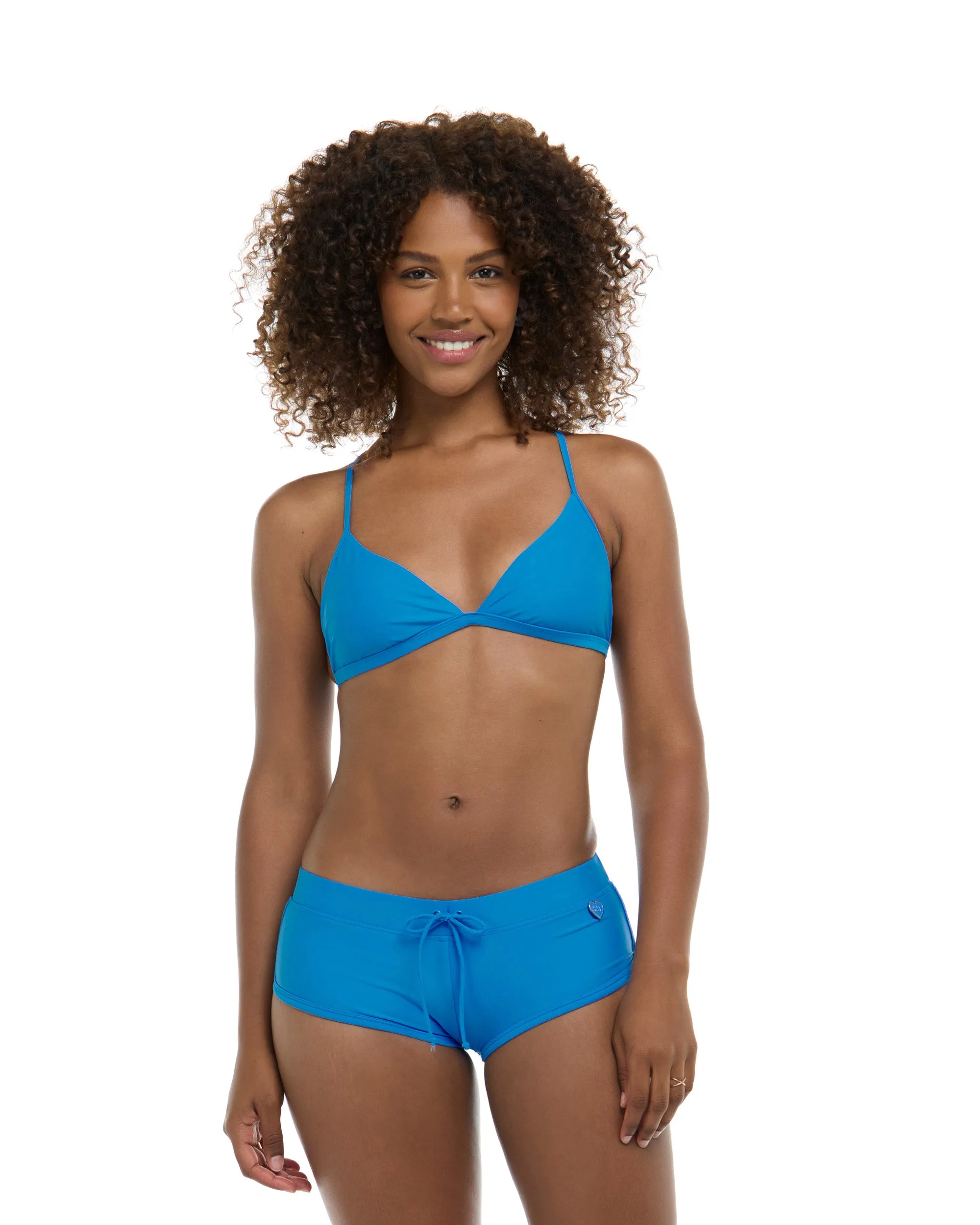 Smoothies Evelyn Fixed Triangle Bikini Top - Wave