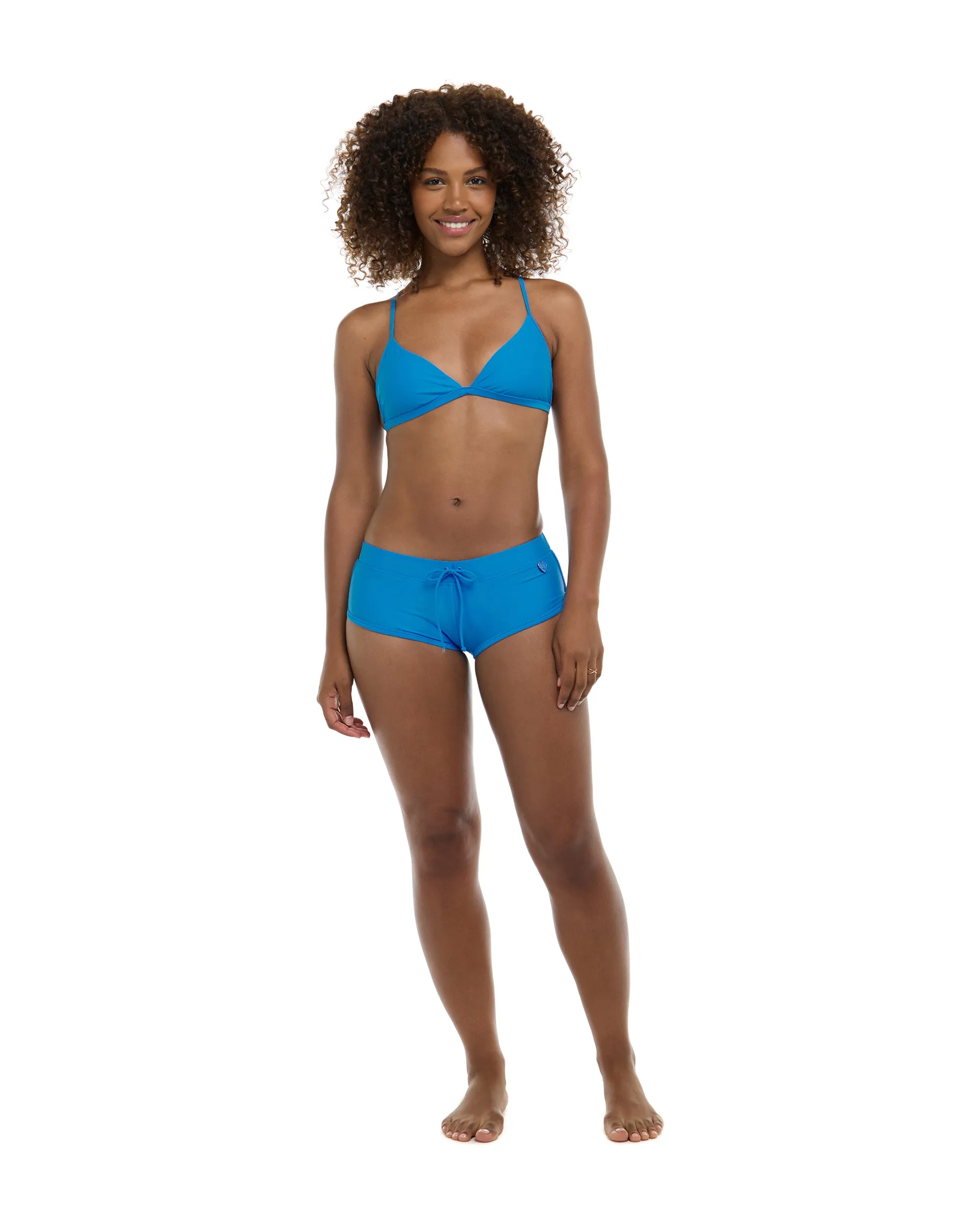 Smoothies Evelyn Fixed Triangle Bikini Top - Wave